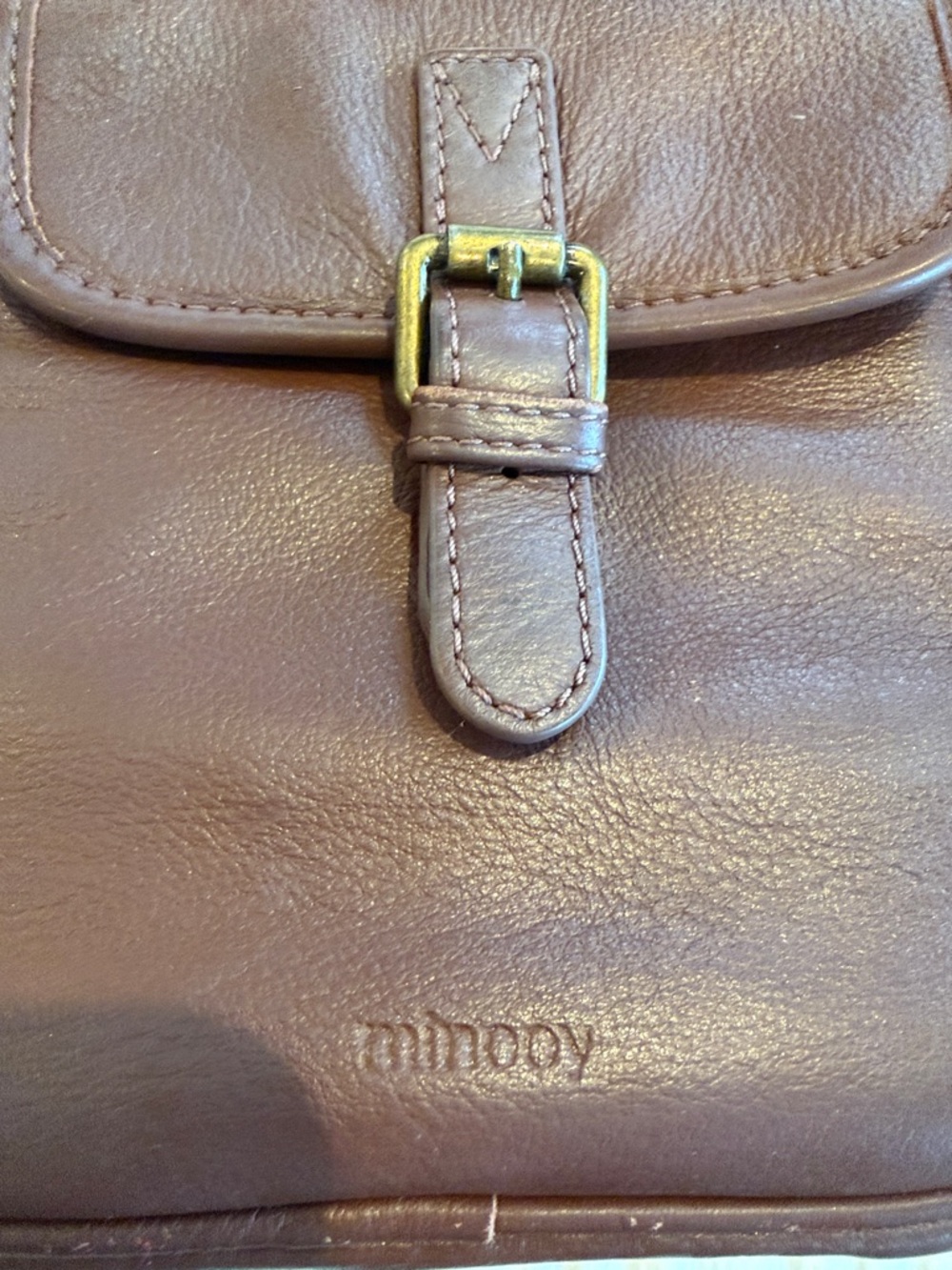 Minooy Leather Crossbody Bag in Brown - Picture 2 of 5
